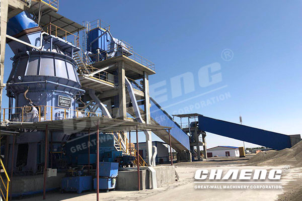 What parts are included in the slag grinding plant