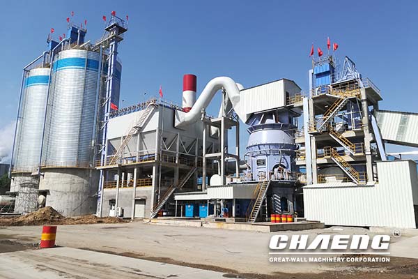 Process flow of steel slag grinding plant
